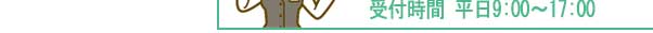 受付時間　平日9：00～17：00